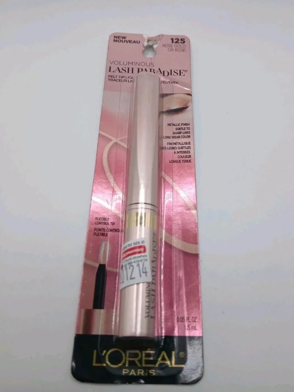 L'Oréal Paris Voluminous Lash Paradise Felt Tip Liquid Eyeliner – 125 Rose Gold